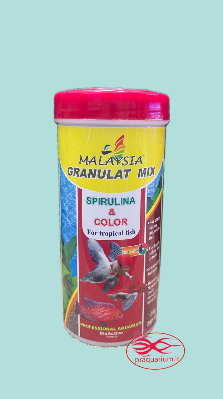 غذا مالزیا Granulat Mix (اسپروالینا و کالر) 150 گرم