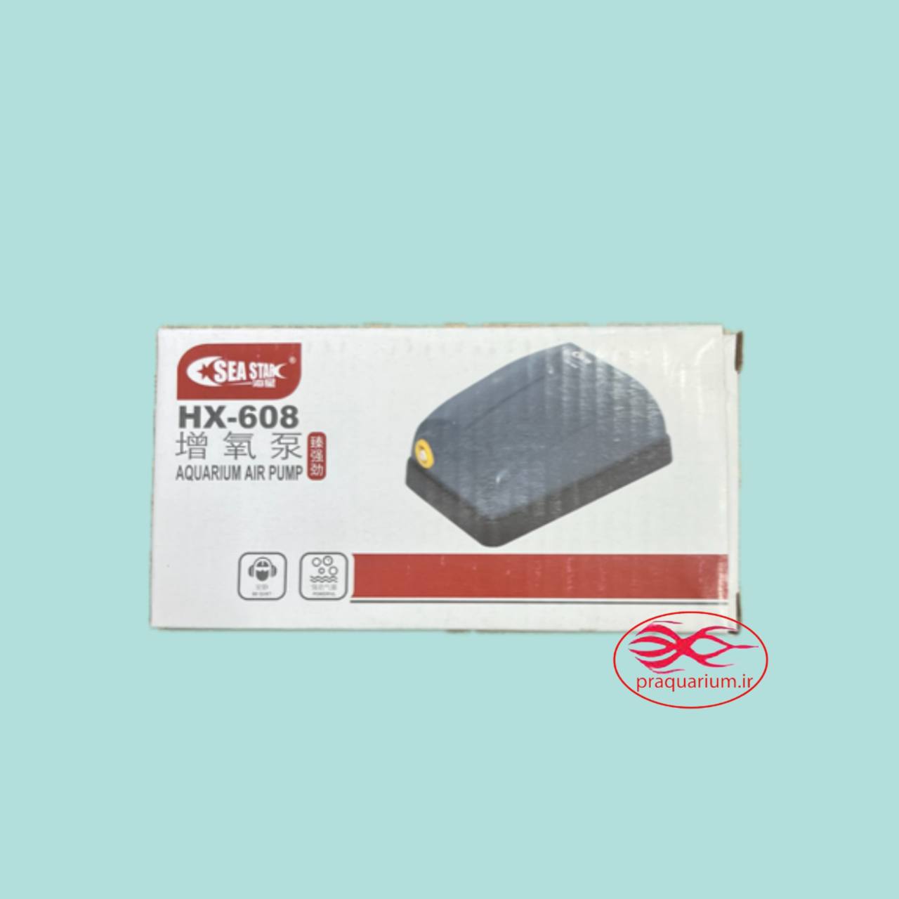 پمپ هوا تک سوپاپ آکواریوم سی استار مدل HX-608